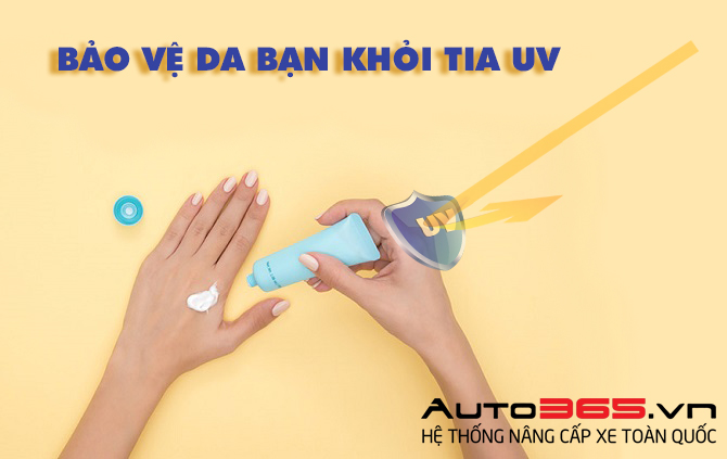 bôi kem chống nắng để bảo vệ da