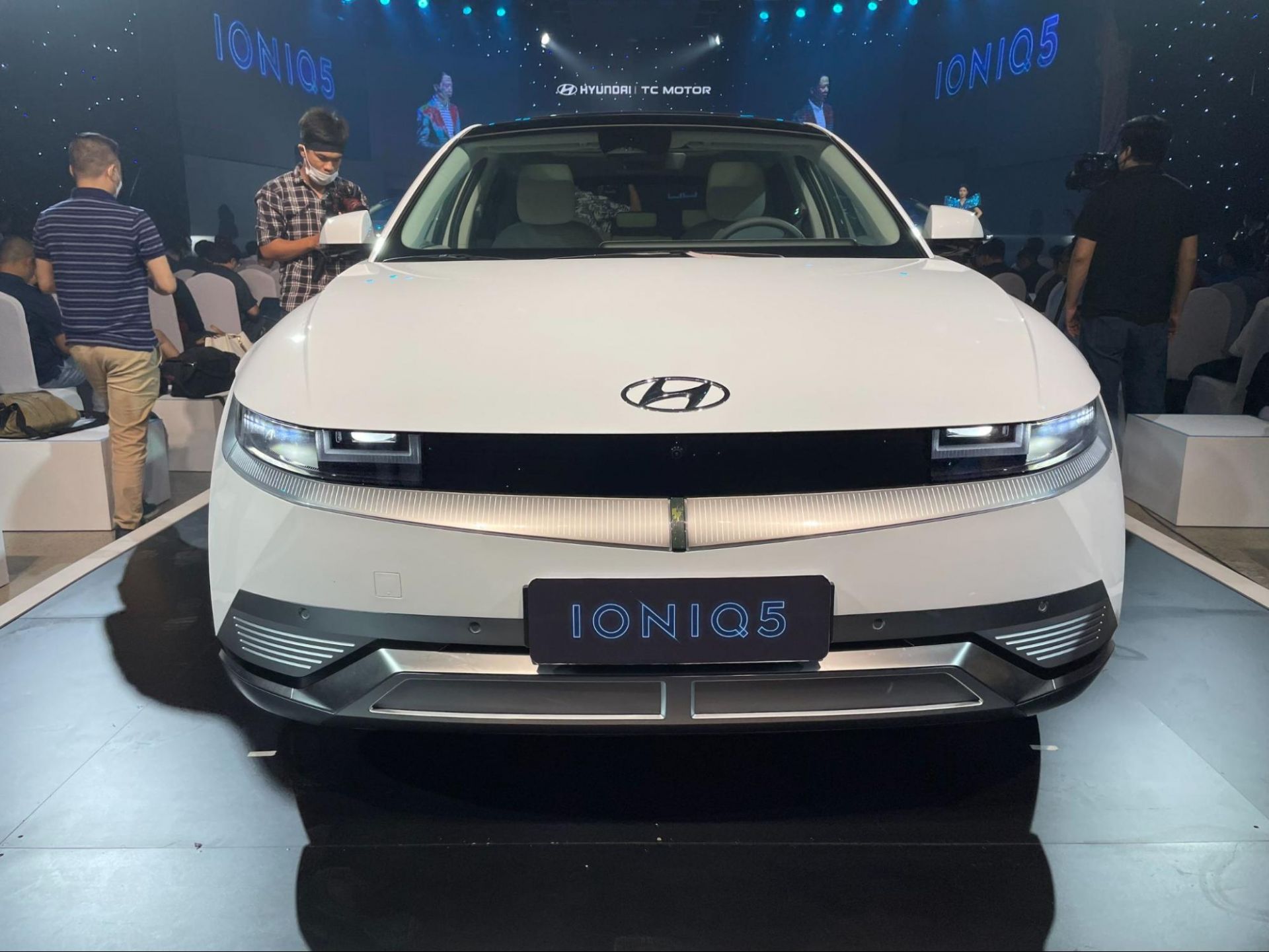 Hình IONIQ 5 tại triển lãm. Nguồn: Internet