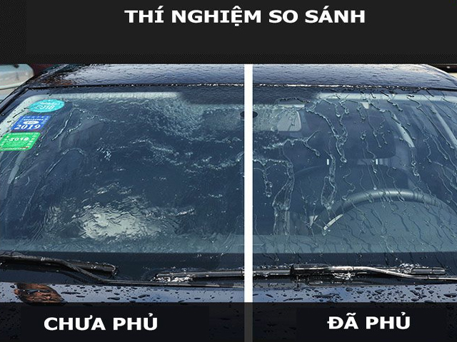 Phủ nano hoặc ceramic hỗ trợ tăng tầm nhìn khi gặp mưa lớn