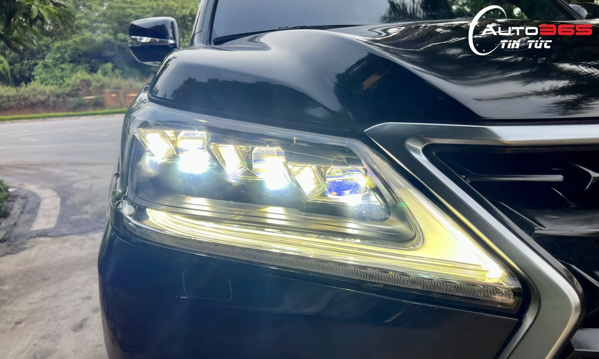 Lexus LX570 nâng cấp 3 bộ Module bi LASER Mini F+ Ultra