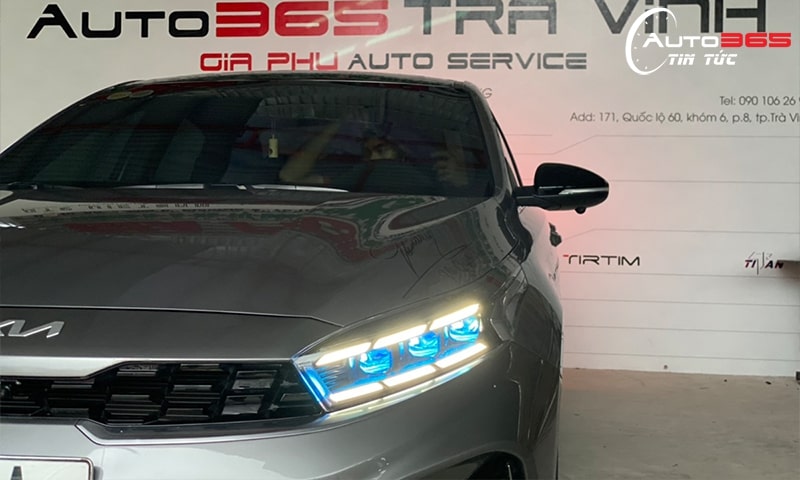 kia k3 độ đèn laser f ultra