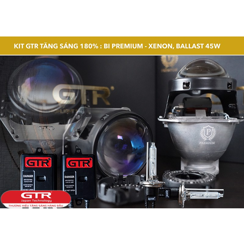 đèn xenon gtr tăng sáng 180%