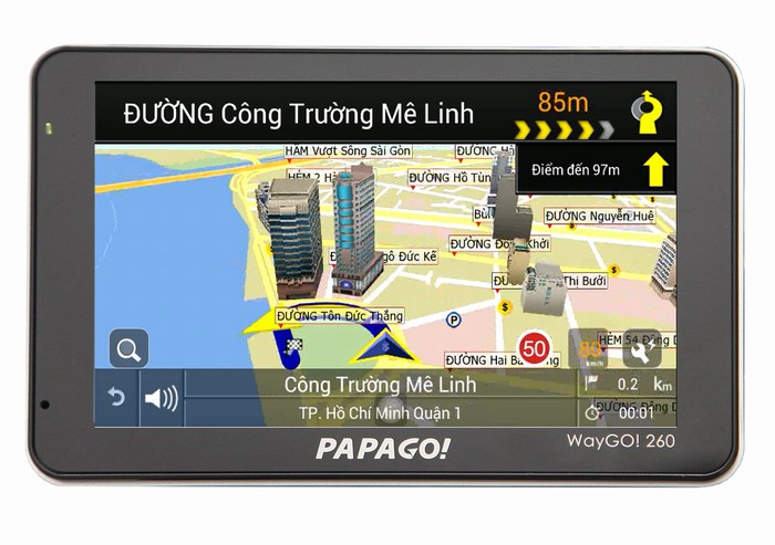 Bộ Thiết Bị Dẫn Đường PAPAGO WAYGO!260 Tiện Ích Sang Trọng