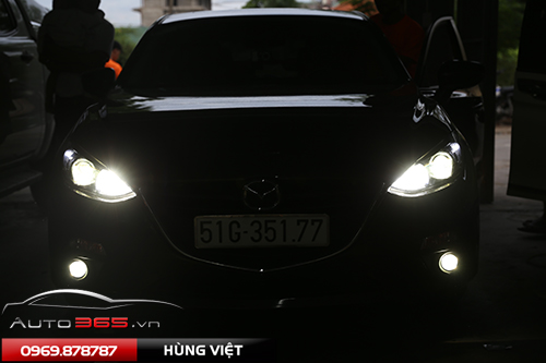 Tăng sáng cho mazda 3 bi xenon GTR