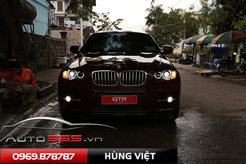 Độ đèn cho BMW X6 vòng led angel eyes 2017