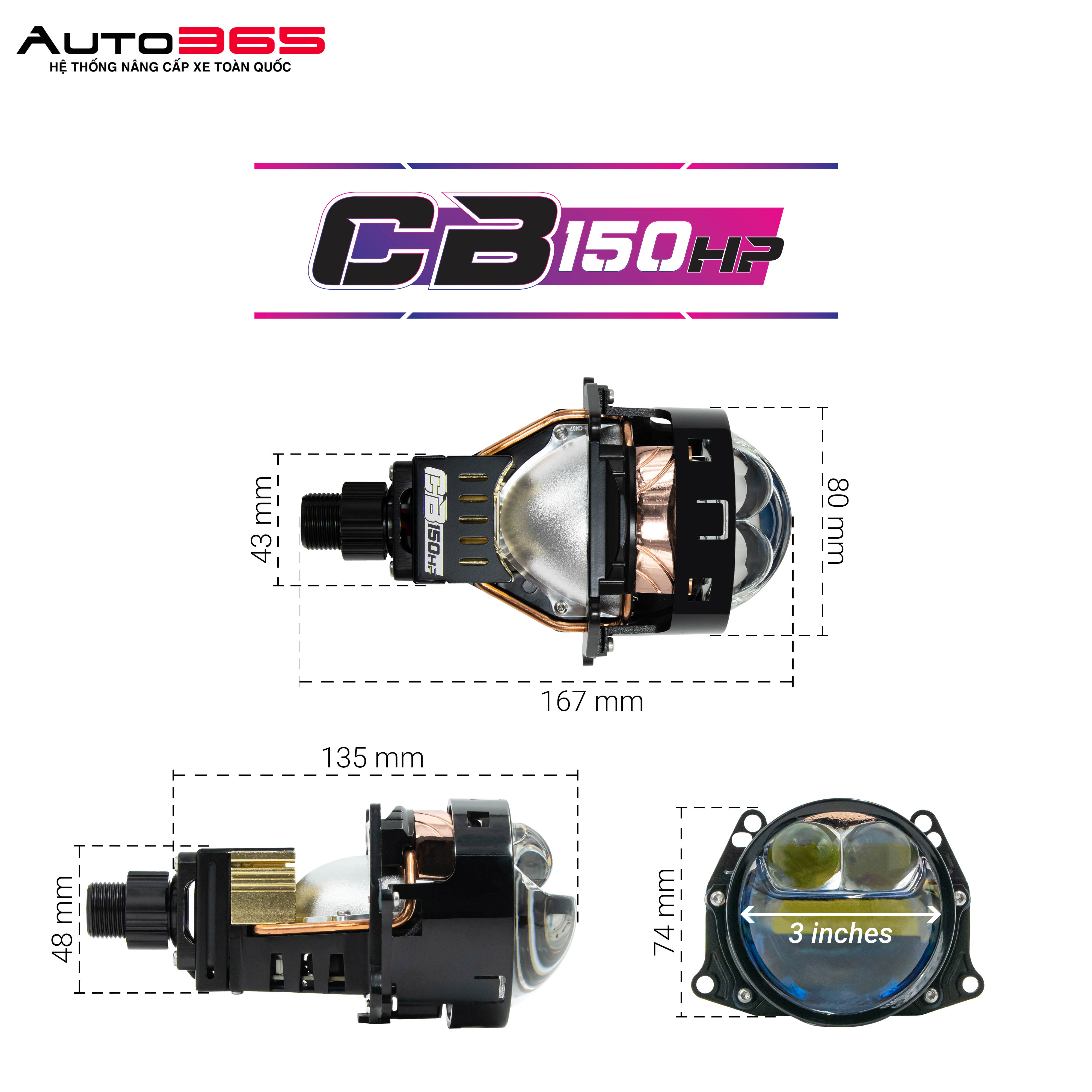 BI LED TITAN MOTO CB150 HP 