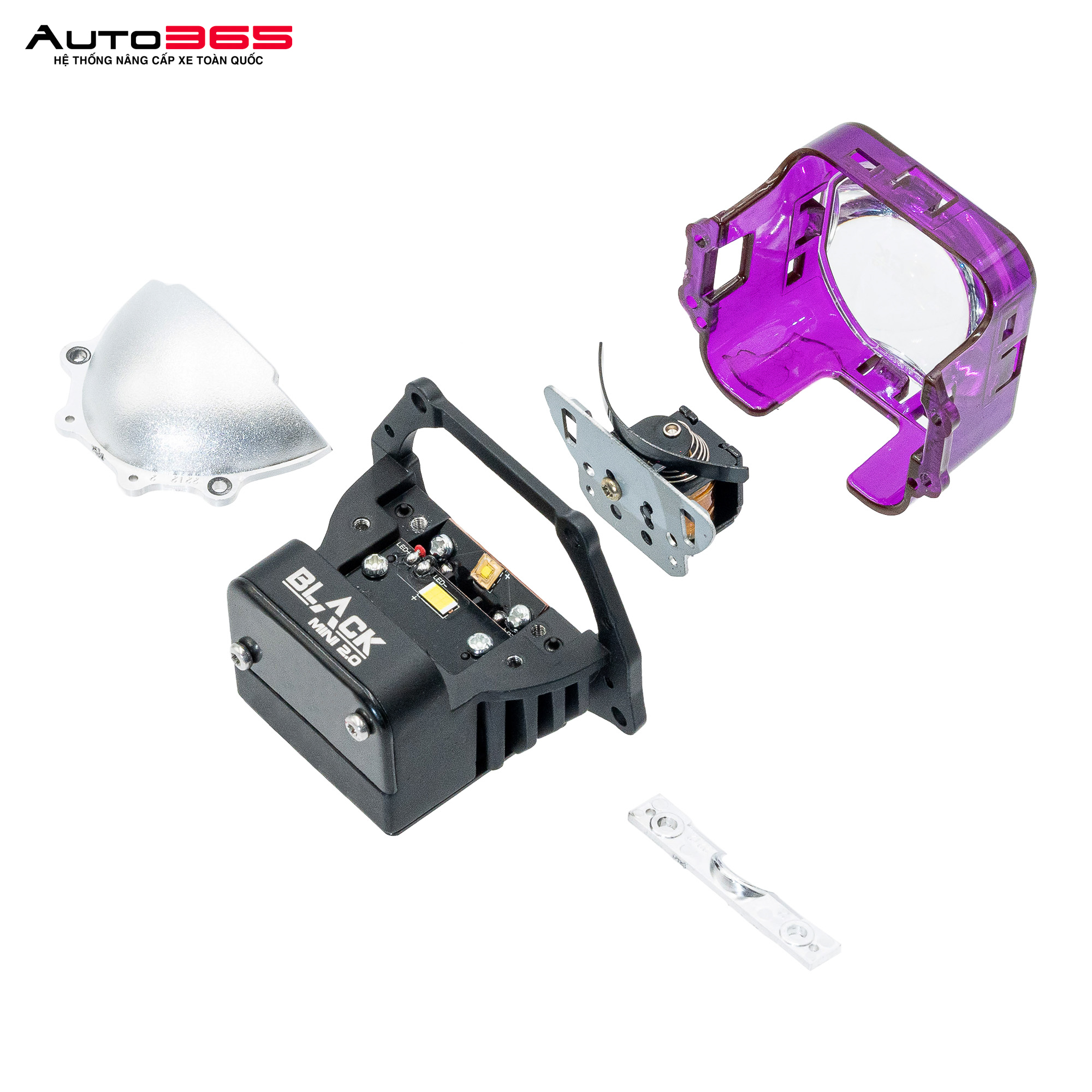 BI LED TITAN MOTO BLACK MINI 2.0 SQUARE (LẺ)