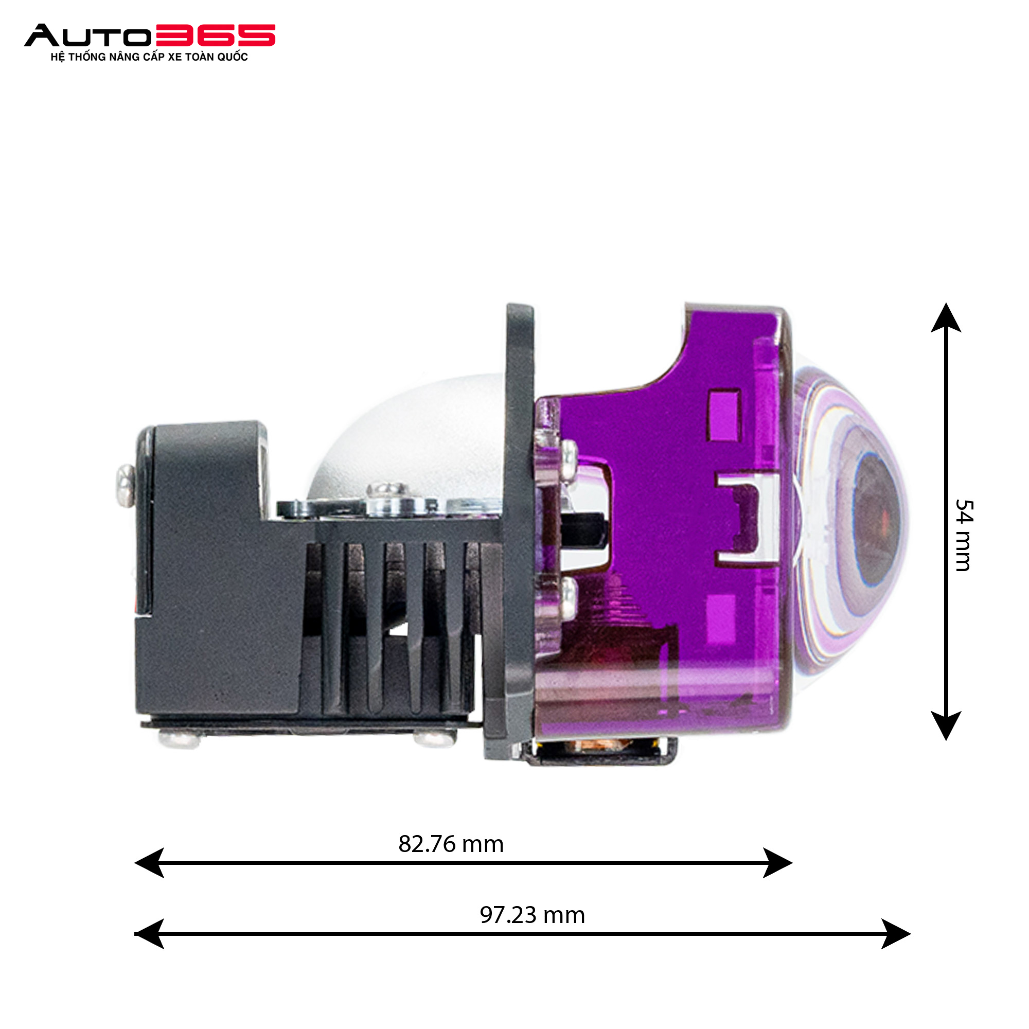 BI LED TITAN MOTO BLACK MINI 2.0 SQUARE (LẺ)