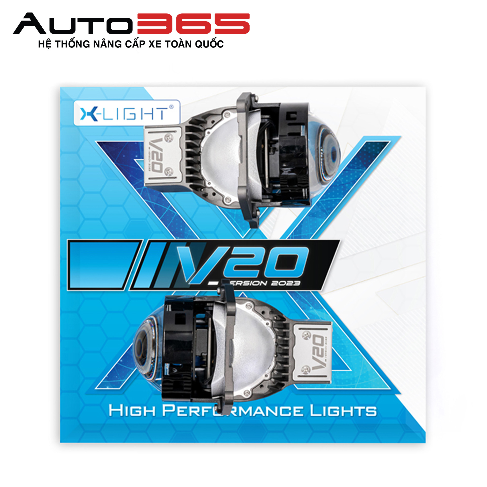 bi LED X-light V20 2023 nhiệt màu 5000k