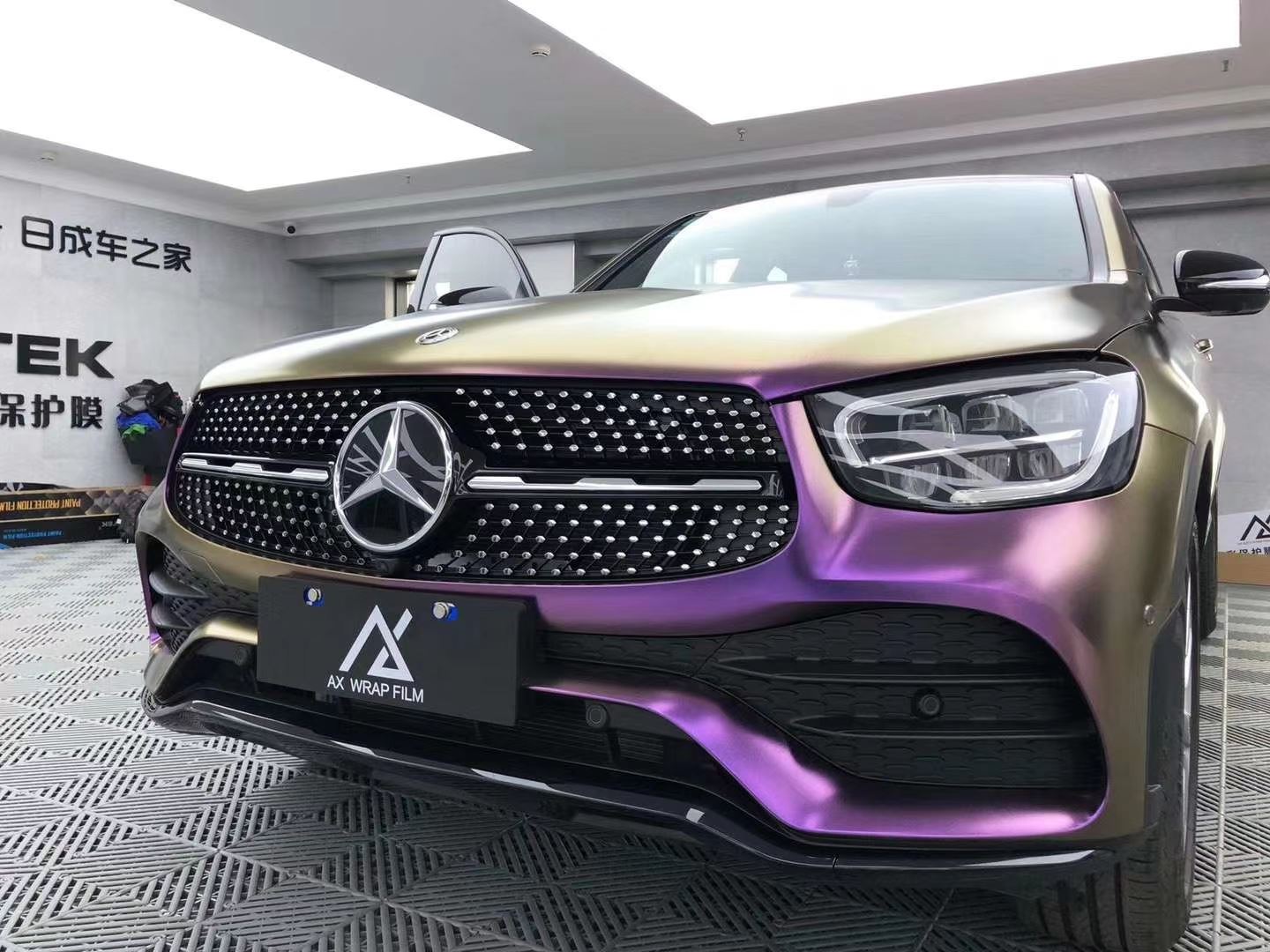 AX WRAP FILM DIAMOND DARK PURPLE - MÀU TÍM ĐẬM ÁNH KIM CƯƠNG