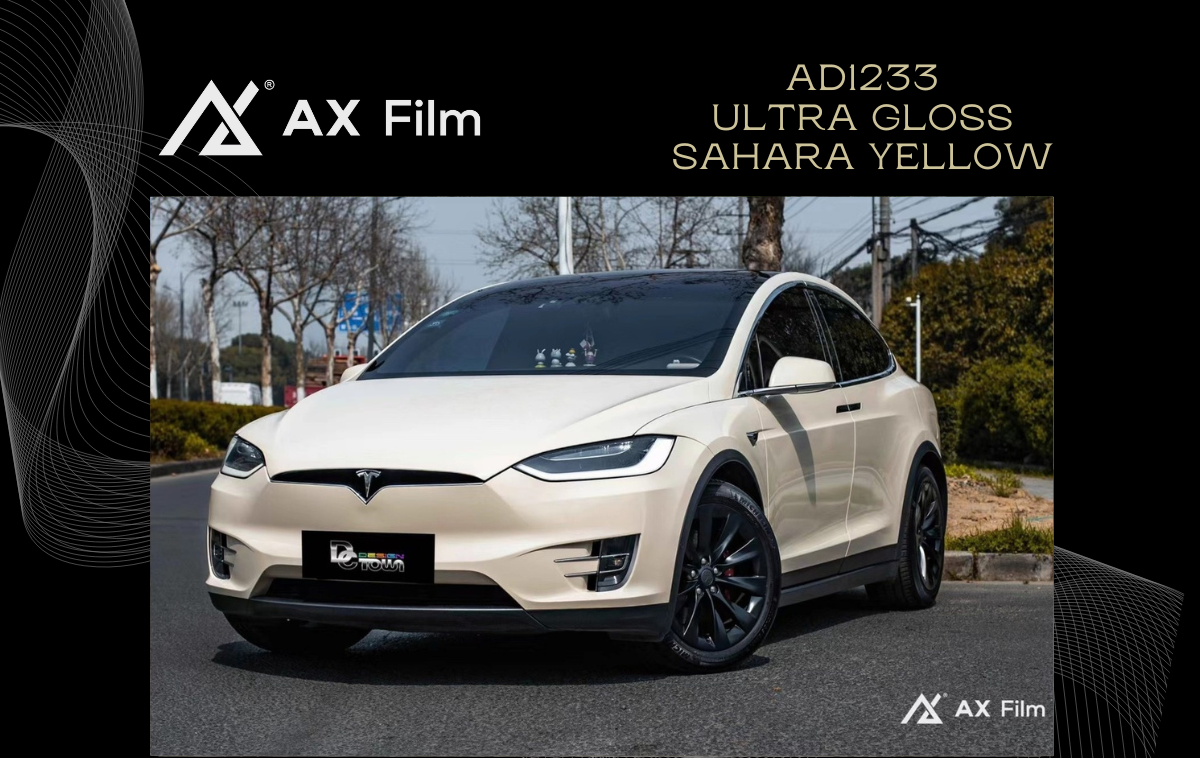 AX WRAP FILM ULTRA GLOSS SAHARA YELLOW - VÀNG SA MẠC SIÊU BÓNG