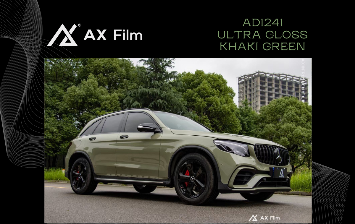 AX WRAP FILM ULTRA GLOSS KHAKI GREEN - XANH KHAKI SIÊU BÓNG