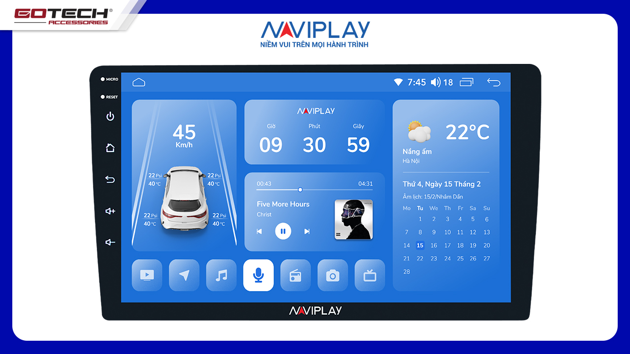 MÀN HÌNH GIẢI TRÍ Ô TÔ NAVIPLAY N900
