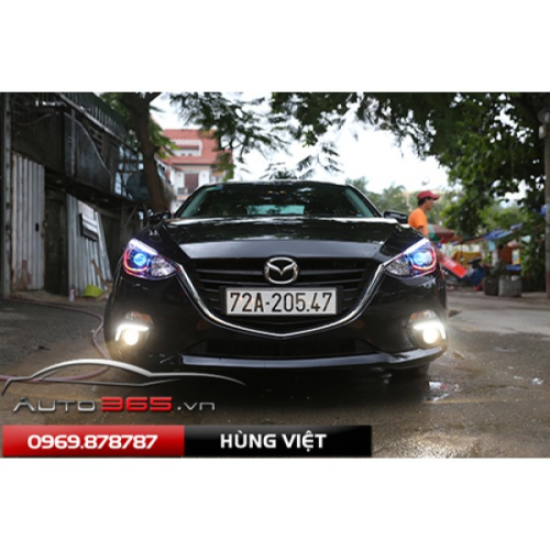 Mazda 3 độ mí led bi gầm Taiwan led cóp sau đẳng cấp
