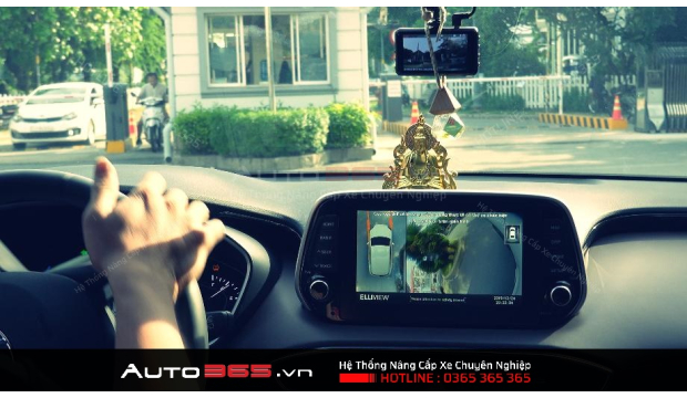 LẮP ĐẶT CAMERA 360 ELLIVIEW V4 CHO HYUNDAI SANTA FE