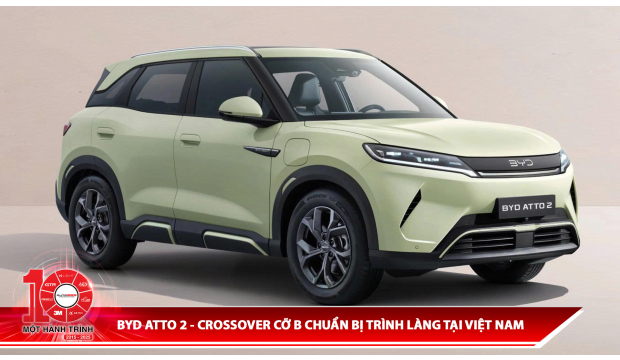 BYD Atto 2 0 - Crossover cỡ B chuẩn bị trình làng tại Việt Nam