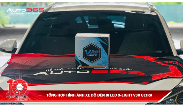 Tổng hợp hình ảnh xe độ đèn Bi LED X-Light V30 Ultra