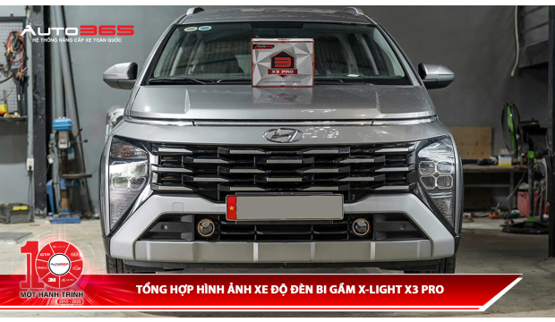 Tổng hợp hình ảnh xe độ đèn bi gầm X-Light X3 Pro