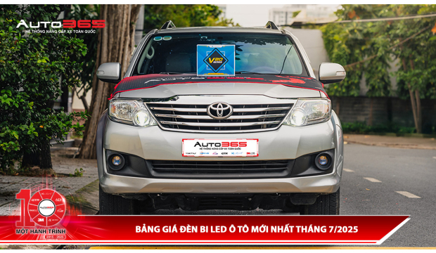 Bảng giá độ đèn bi Led ô tô tháng 7/2025