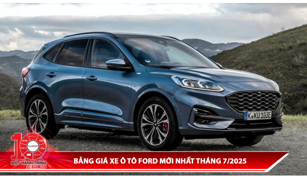 Bảng giá xe ô tô Ford mới nhất tháng 7/2025