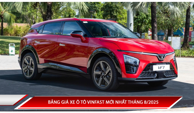 Bảng giá xe ô tô Vinfast tháng 8/2025