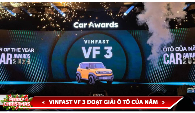 VINFAST VF 3 ĐOẠT GIẢI Ô TÔ CỦA NĂM