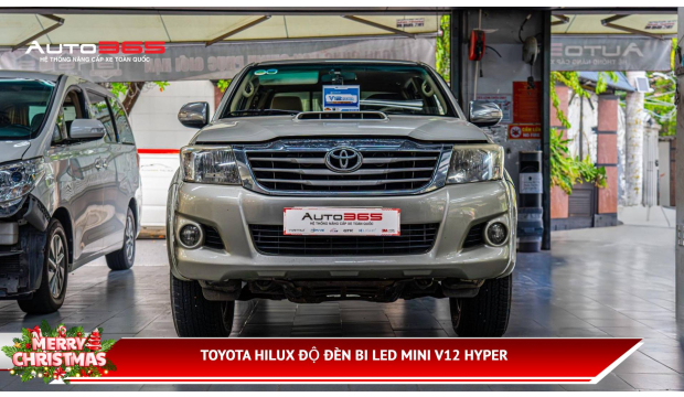 TOYOTA HILUX ĐỘ ĐÈN BI LED MINI V12 HYPER