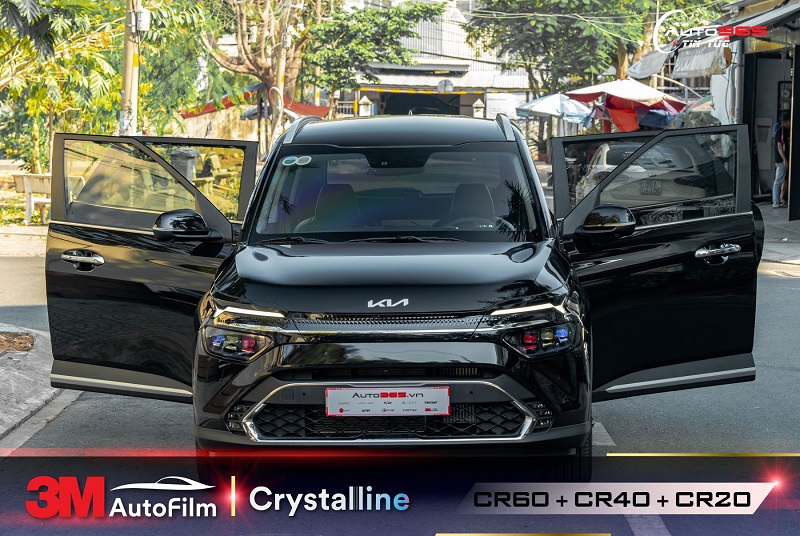 Kia Carens dán phim cách nhiệt 3M Crystalline tại Auto365