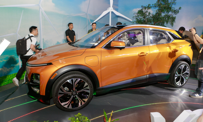 VF 6 tại triển lãm riêng của VinFast ở Hà Nội, tháng 7/2023. Ảnh: Lương Dũng